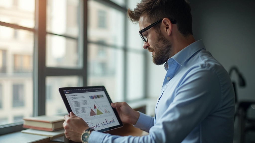 Grafisch diagram met hiërarchische elementen van groot naar klein, met verschillende grijs- en blauwschakeringen