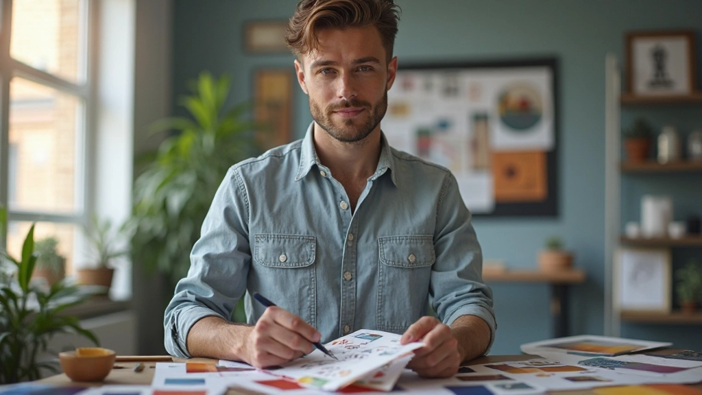 Kleurenpaletten en afbeeldingsoptimalisatie weergegeven op verschillende schermformaten