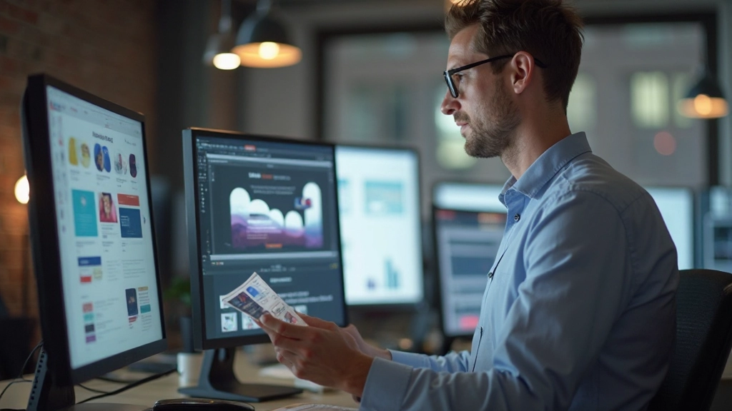 Moderne website met donker marineblauw en goudaccenten toont premium luxe brandpositioning