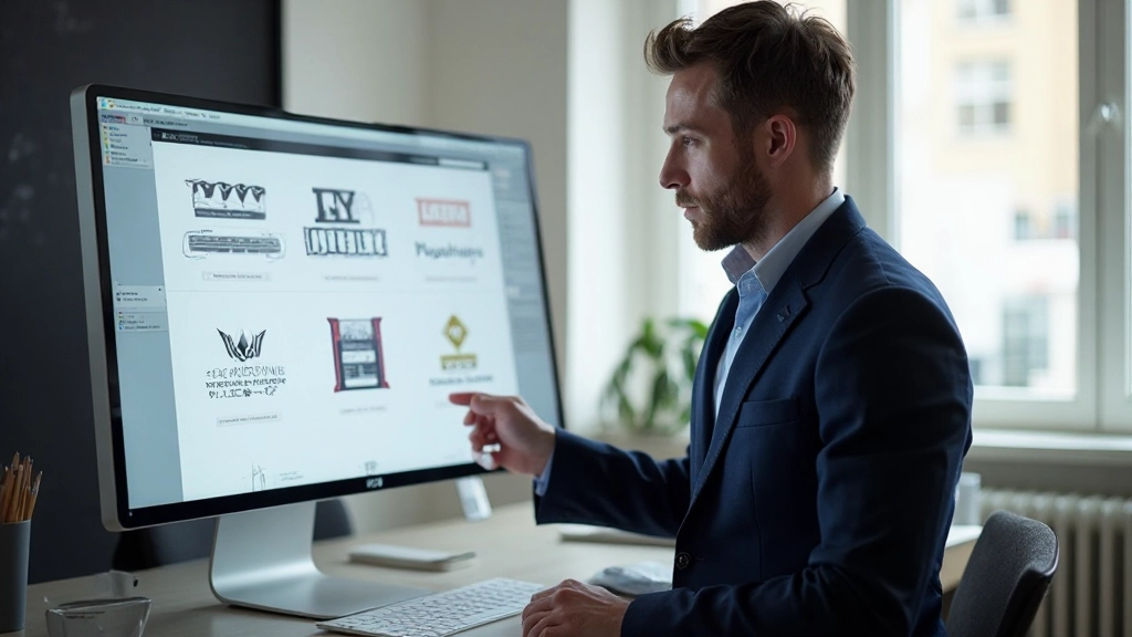 Typografische elementen en lettertype-samples weergegeven op designworkstation met gereedschappen